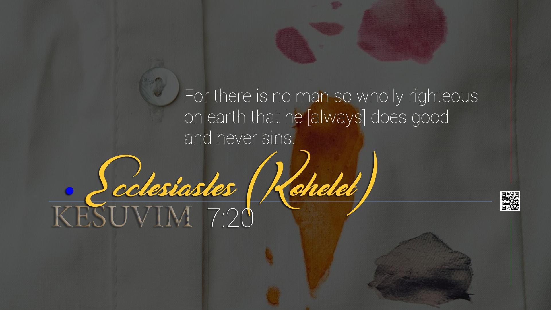 Ecclesiastes One Chapter A Day Purchase T R U T H Do Not Sell It