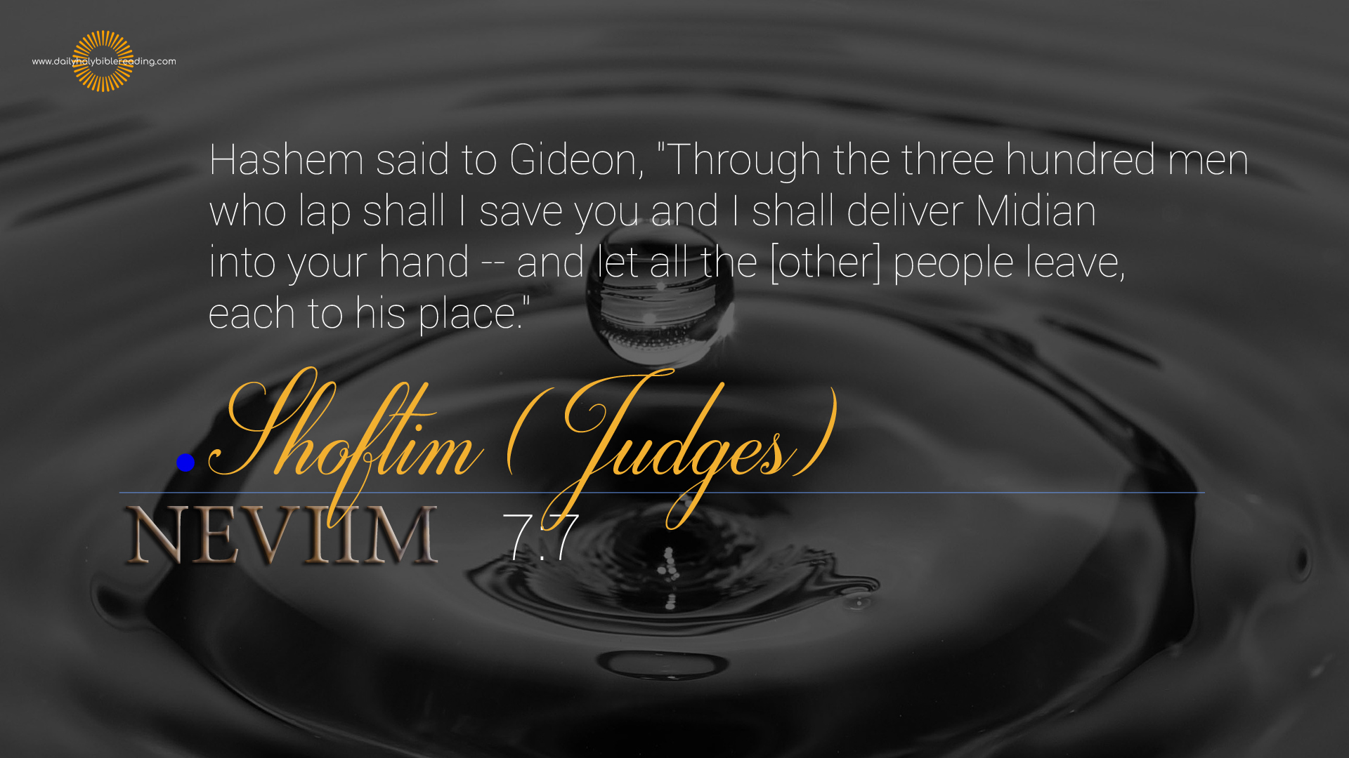 JUDGES Chapter 8 | Daily Holy Bible Reading