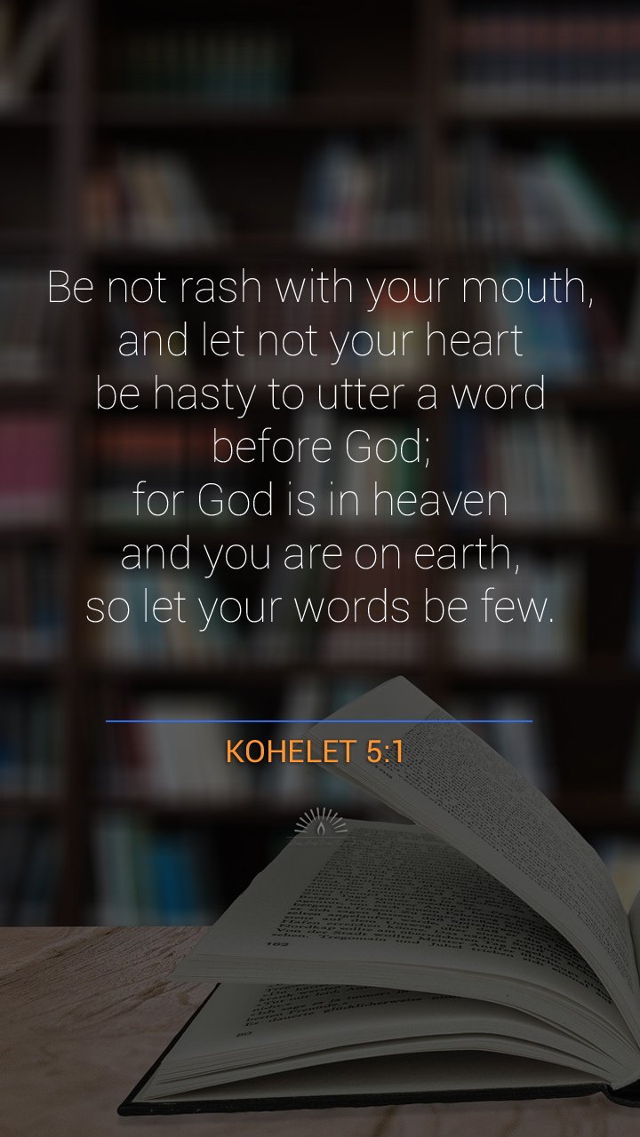 Ecclesiastes Chapter 5 | Daily Holy Bible Reading