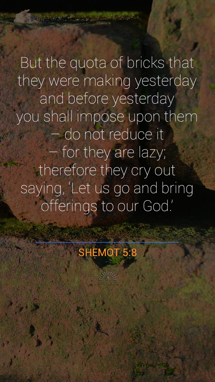 Exodus Chapter 5 Daily Holy Bible Reading