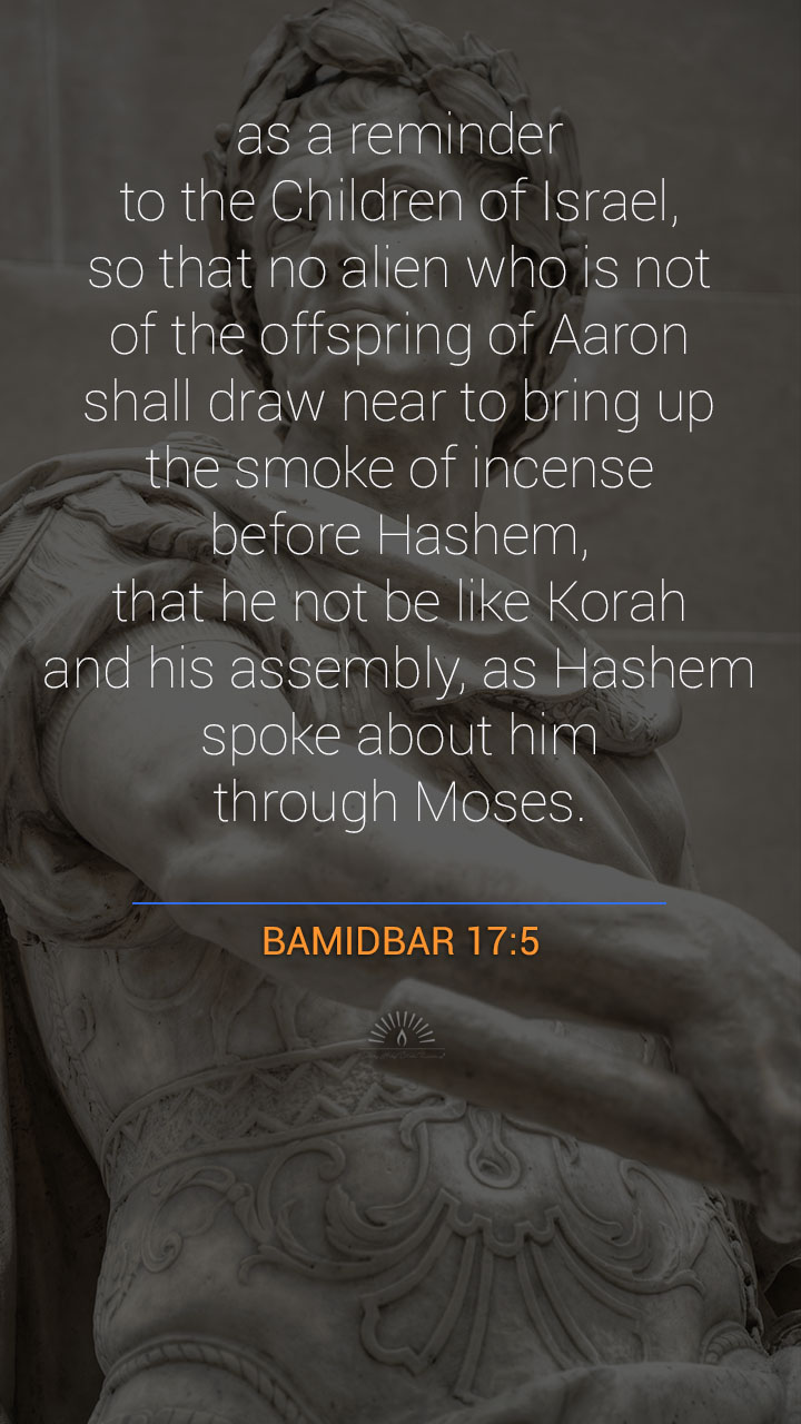 Numbers Chapter 17 One Chapter A Day